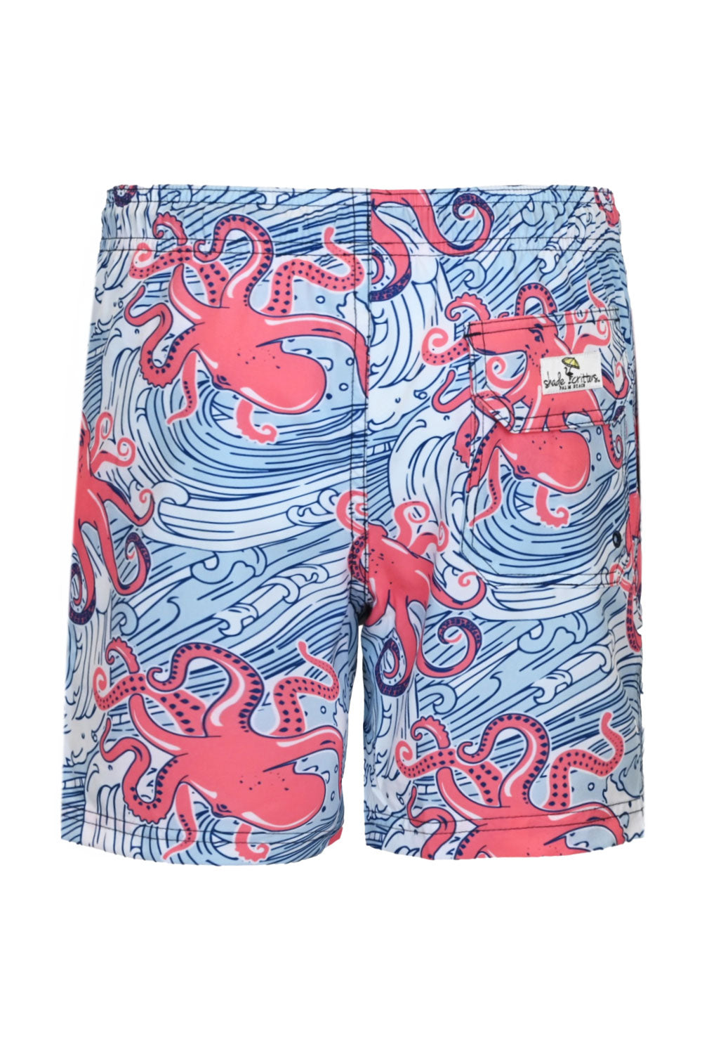 Load image into Gallery viewer, Octopus Waves Boys 4 Way Stretch Swim Trunks
