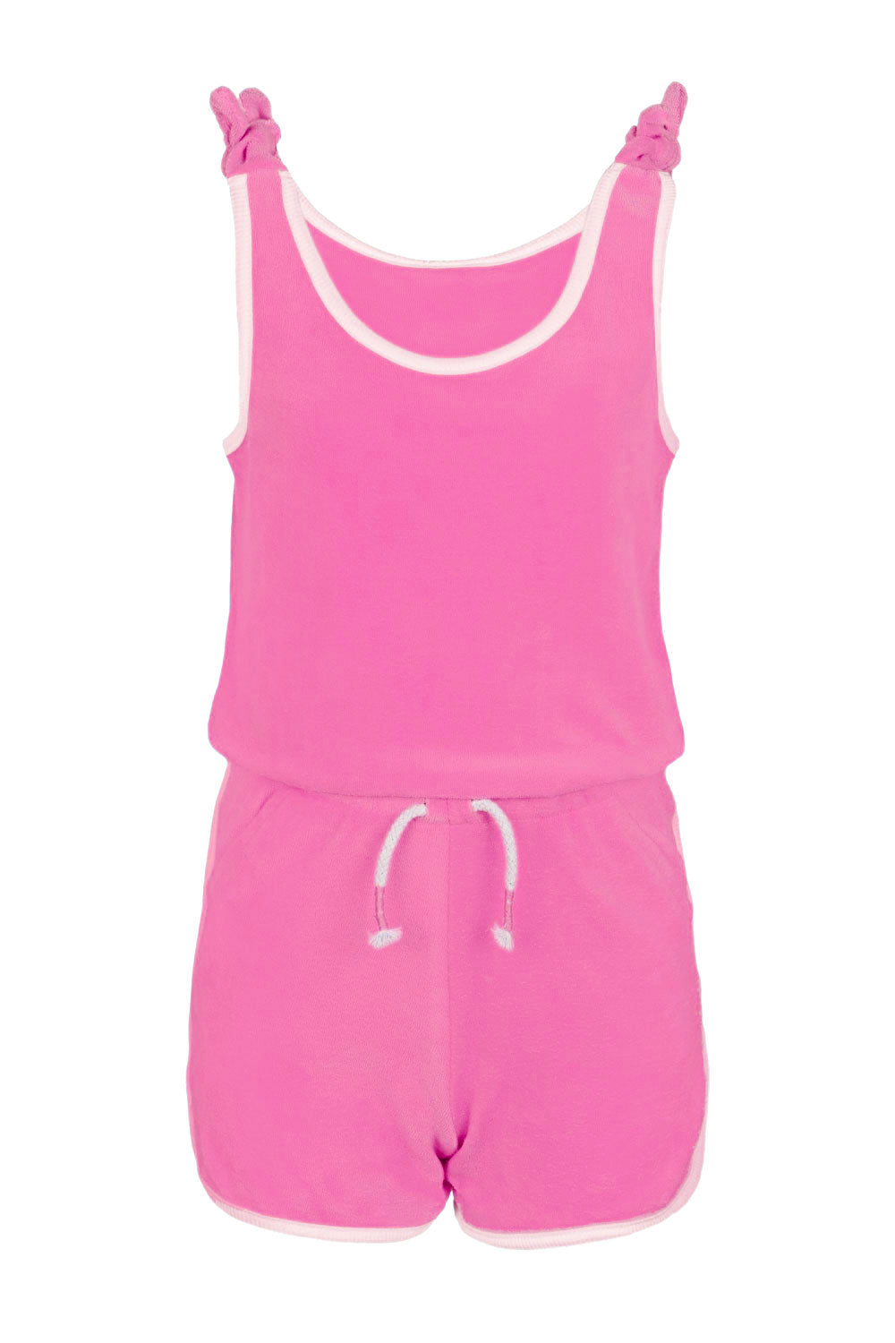 Load image into Gallery viewer, Pink Terry Girls Active Romper
