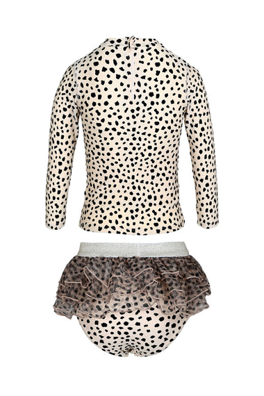 Rashguard Set w/ Tutu Girls Dalmation Leopard