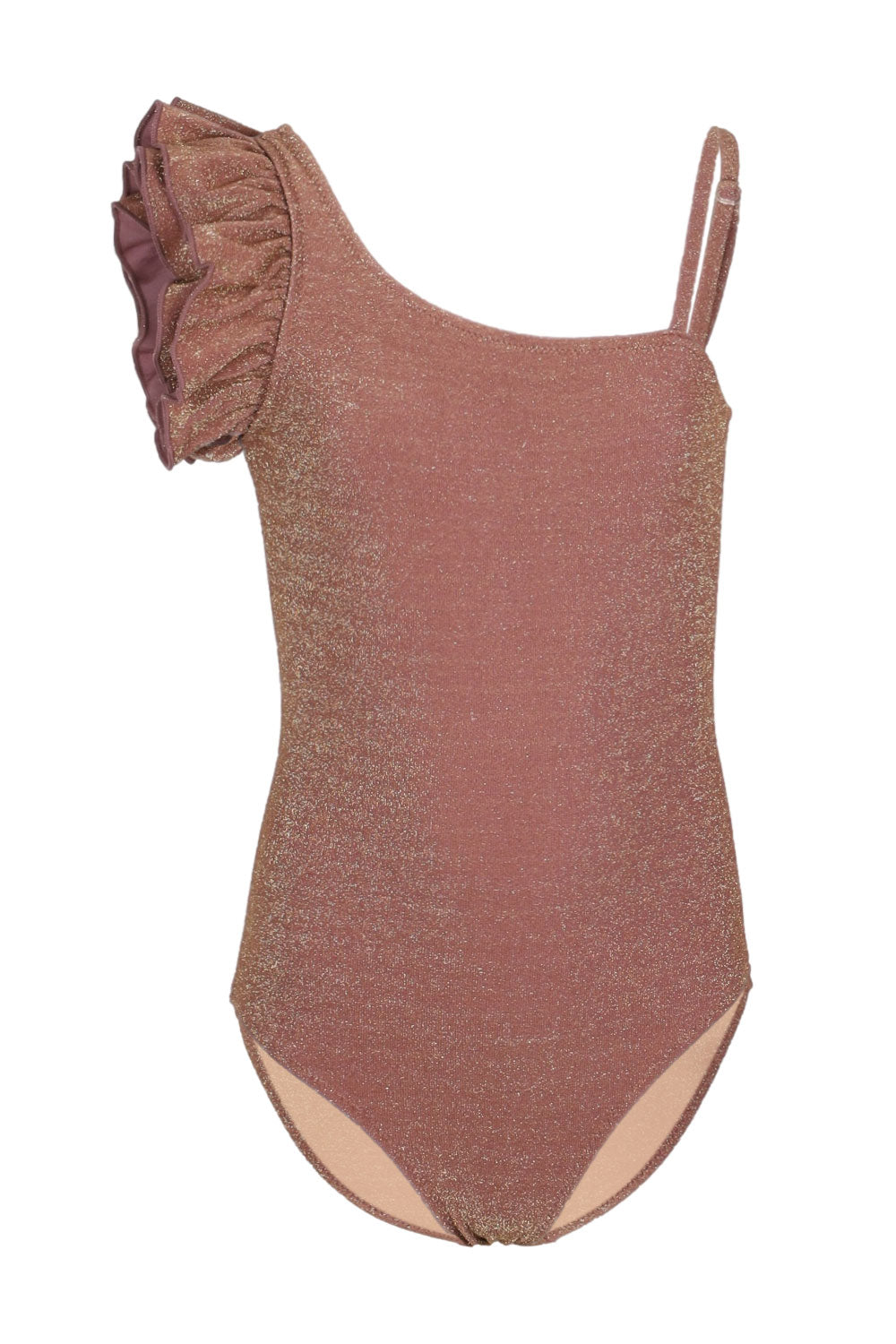 Load image into Gallery viewer, Shimmer Mocha Crochet Skirt With One Piece
