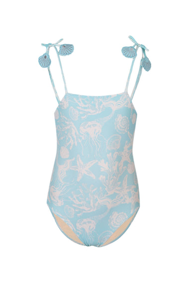 Snorkel Splash One Piece With Crochet Skirt