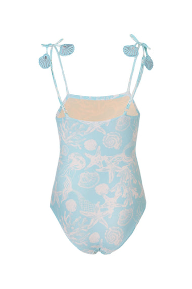 Snorkel Splash One Piece With Crochet Skirt