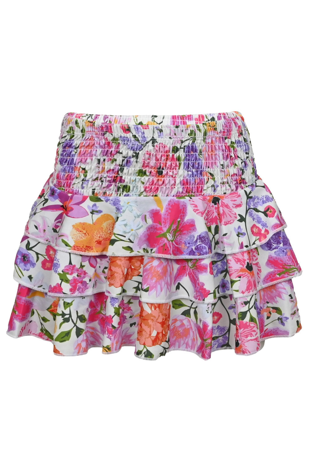 Load image into Gallery viewer, Summer Gardens Smocked Ruffle Active Skirt

