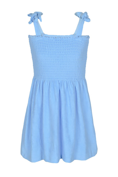 Terry Girls Smocked Blue Tank Dress