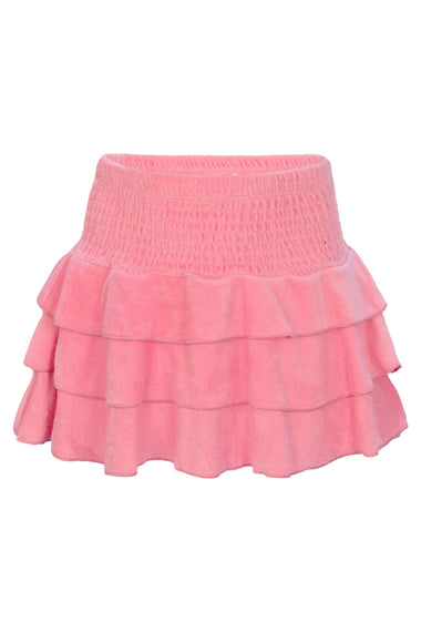 Terry Girls Smocked Coral Skirt