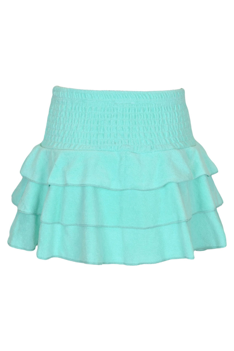 Terry Girl Smoked Mint Skirt