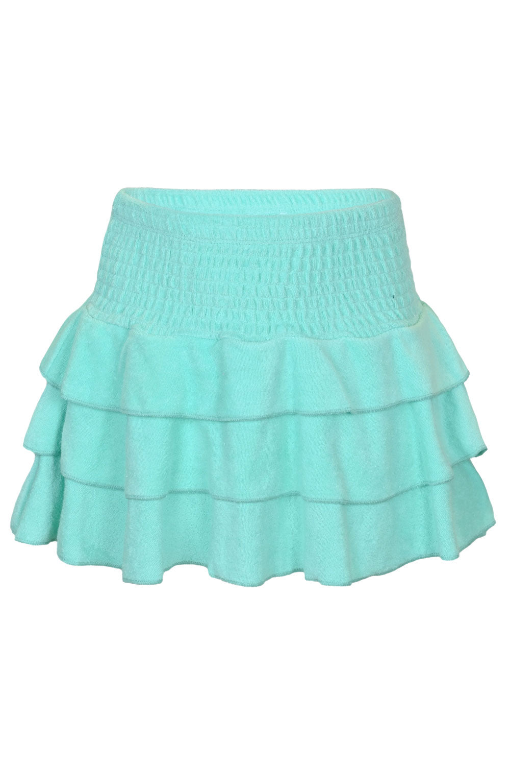 Load image into Gallery viewer, Terry Girl Smoked Mint Skirt
