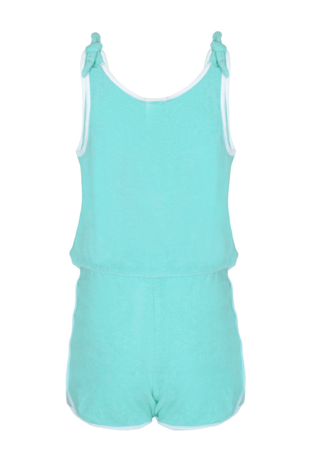 Load image into Gallery viewer, Terry Mint Girls Active Romper
