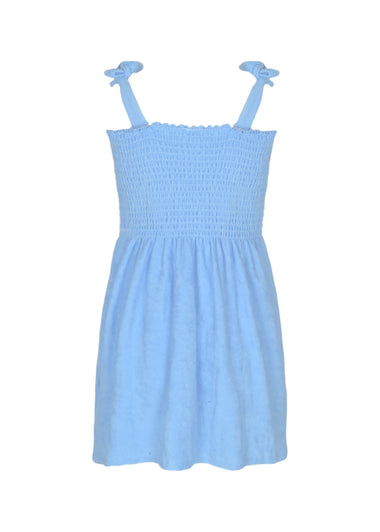 Terry Girls Smocked Blue Tank Dress - Dress
