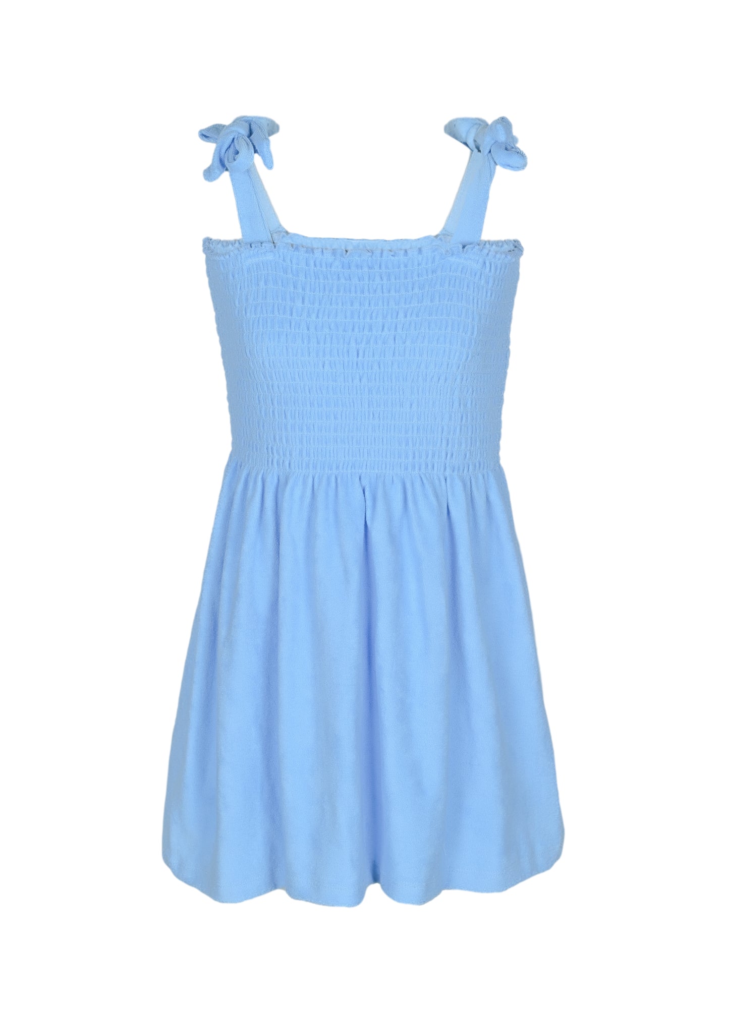 Terry Girls Smocked Blue Tank Dress - Dress