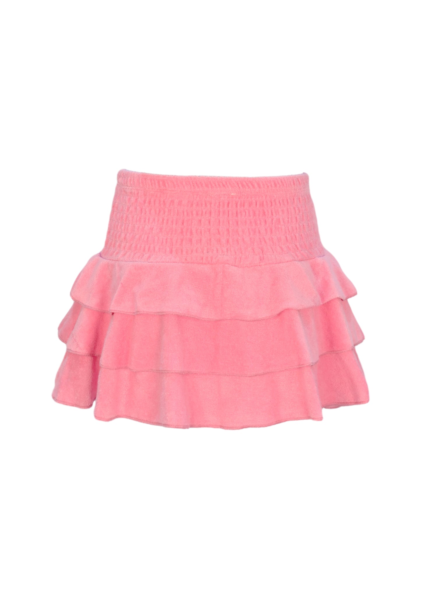 Terry Girls Smocked Coral Skirt - Skirt