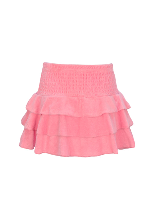 Terry Girls Smocked Coral Skirt - Skirt