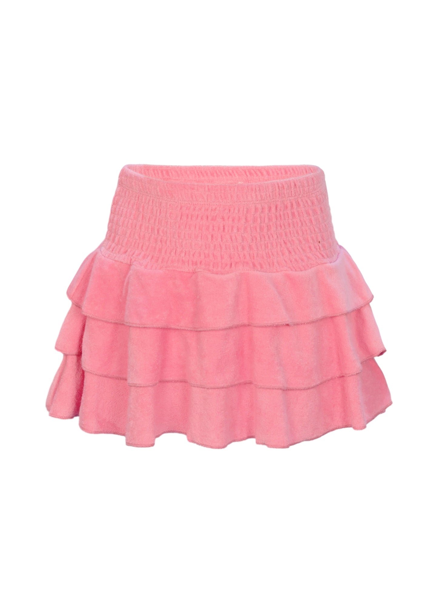 Terry Girls Smocked Coral Skirt - Skirt