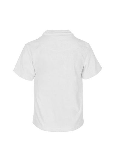 White Terry Boys Polo Shirt - Top