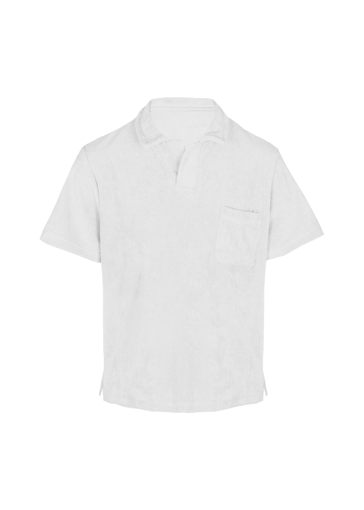 White Terry Boys Polo Shirt - Top