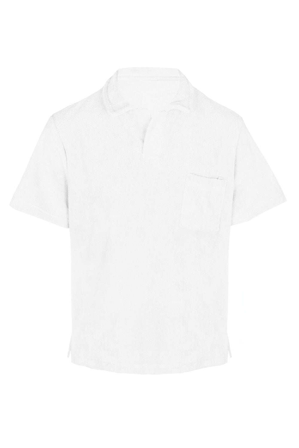 White Terry Boys Polo Shirt