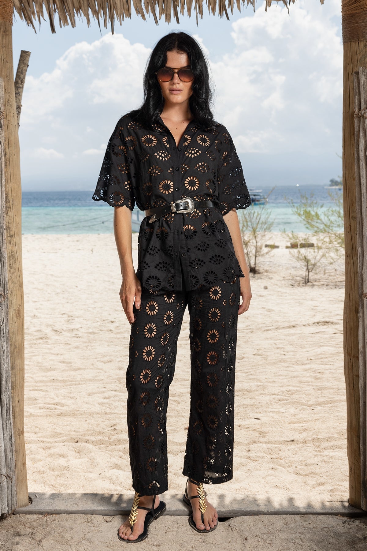 Load image into Gallery viewer, Shirt Mira Black - Top

