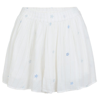 Ivory/Tonal Blue Stars Lurex Stripe Star Shorts - Shorts