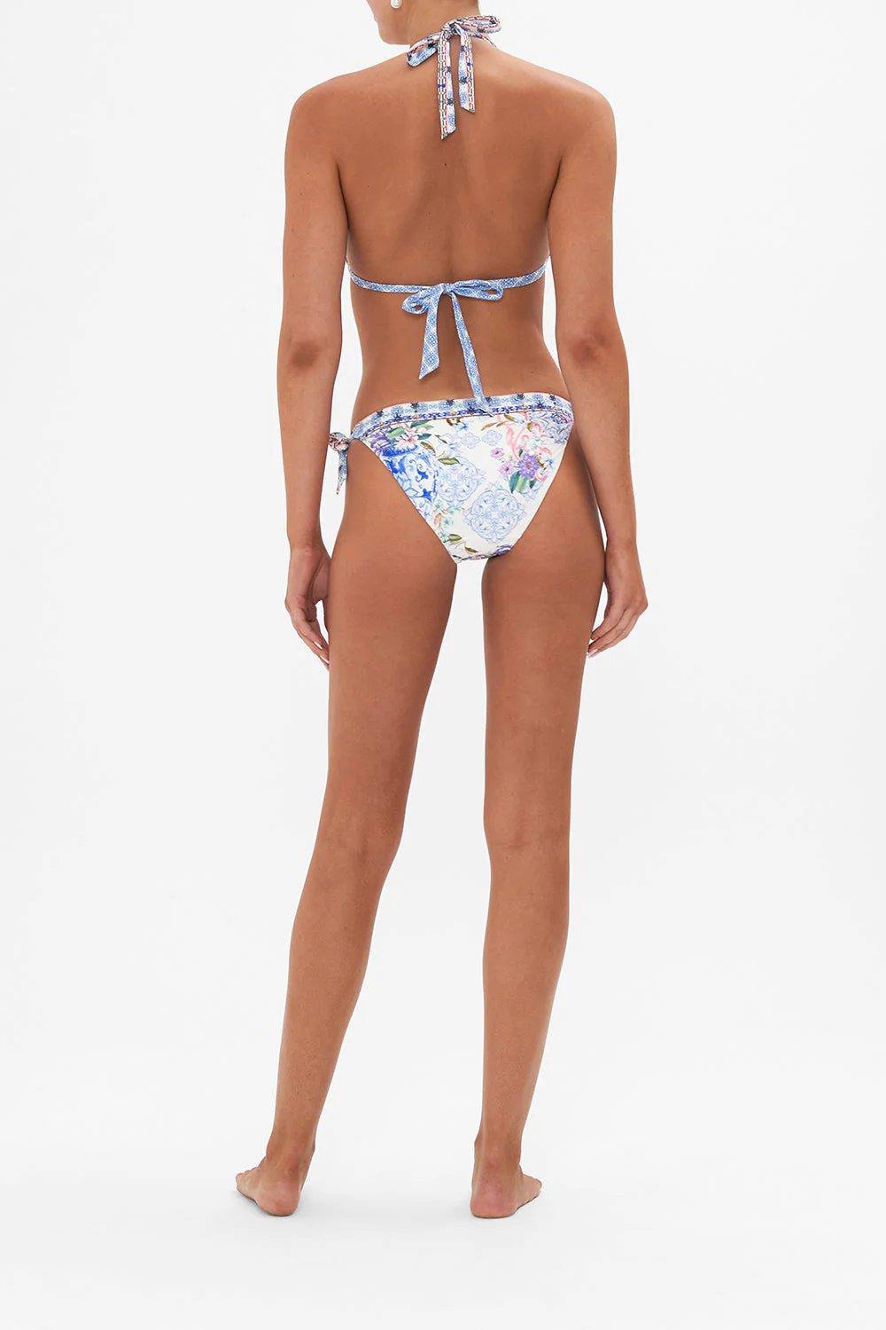 Load image into Gallery viewer, Soft Tie Tri Bikini With Trims Paint Me Positano
