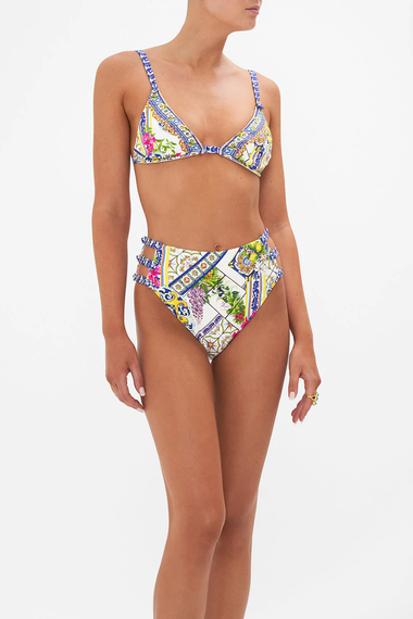 Soft Underwire Bra With Button Detail Amalfi Amore - Bikini Top