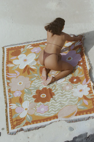 Citrus Market Woven Blanket