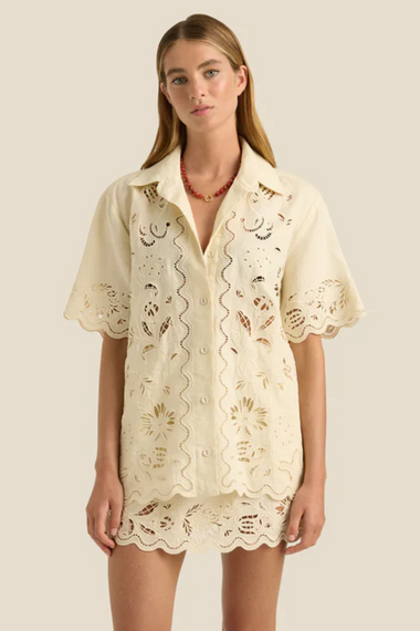Darcy Shirt Serpentine Broderie
