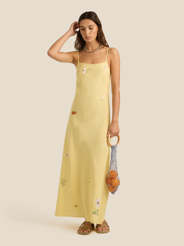 Lana Dress Charm Embroidery