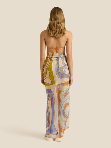 Square Pareo Siren Tile - ONE SIZE - Sarong