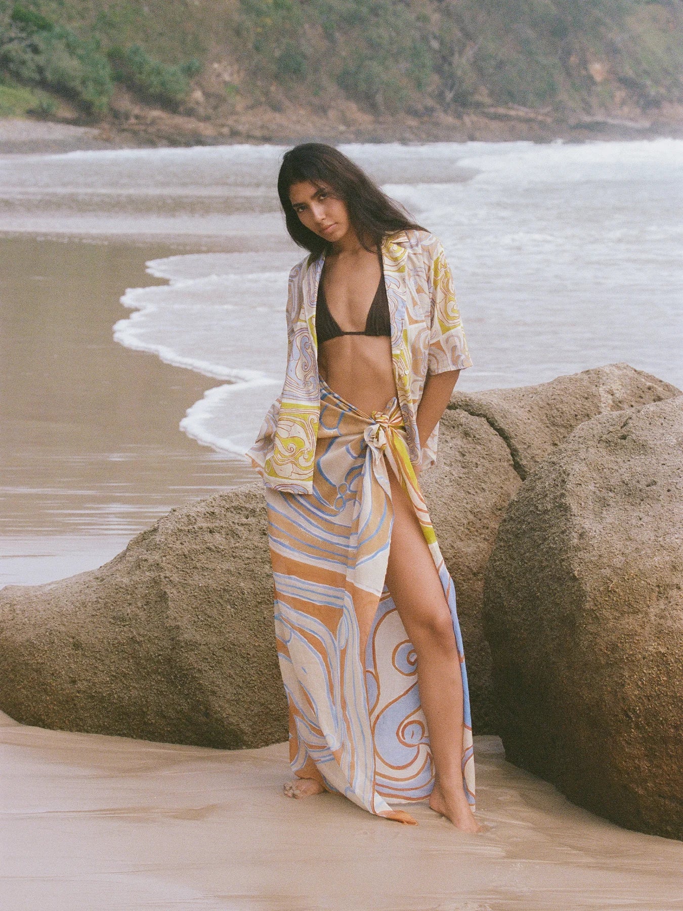 Load image into Gallery viewer, Square Pareo Siren Tile - ONE SIZE - Sarong
