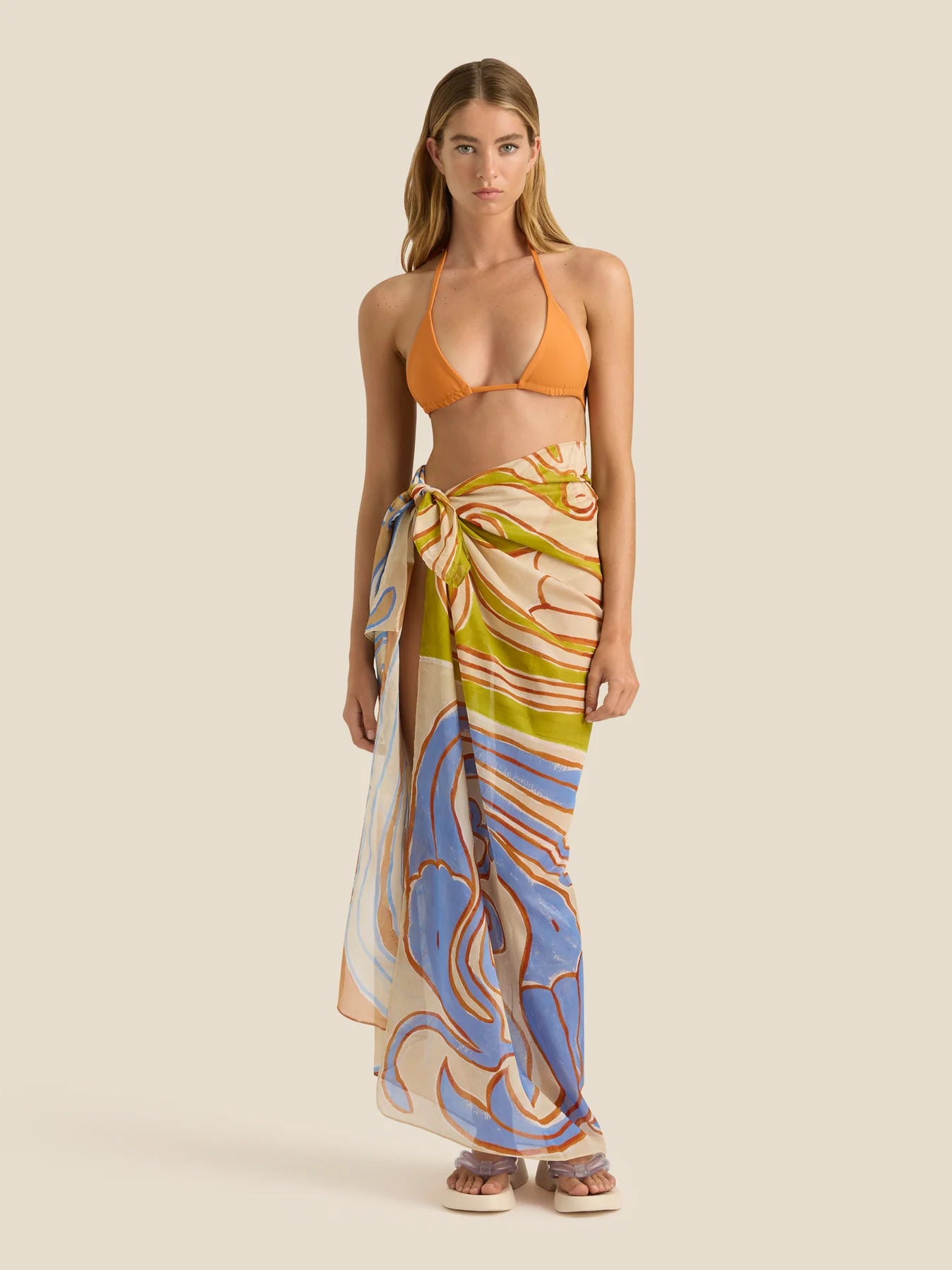 Load image into Gallery viewer, Square Pareo Siren Tile - ONE SIZE - Sarong
