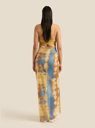 Square Pareo Tidal - ONE SIZE - Sarong