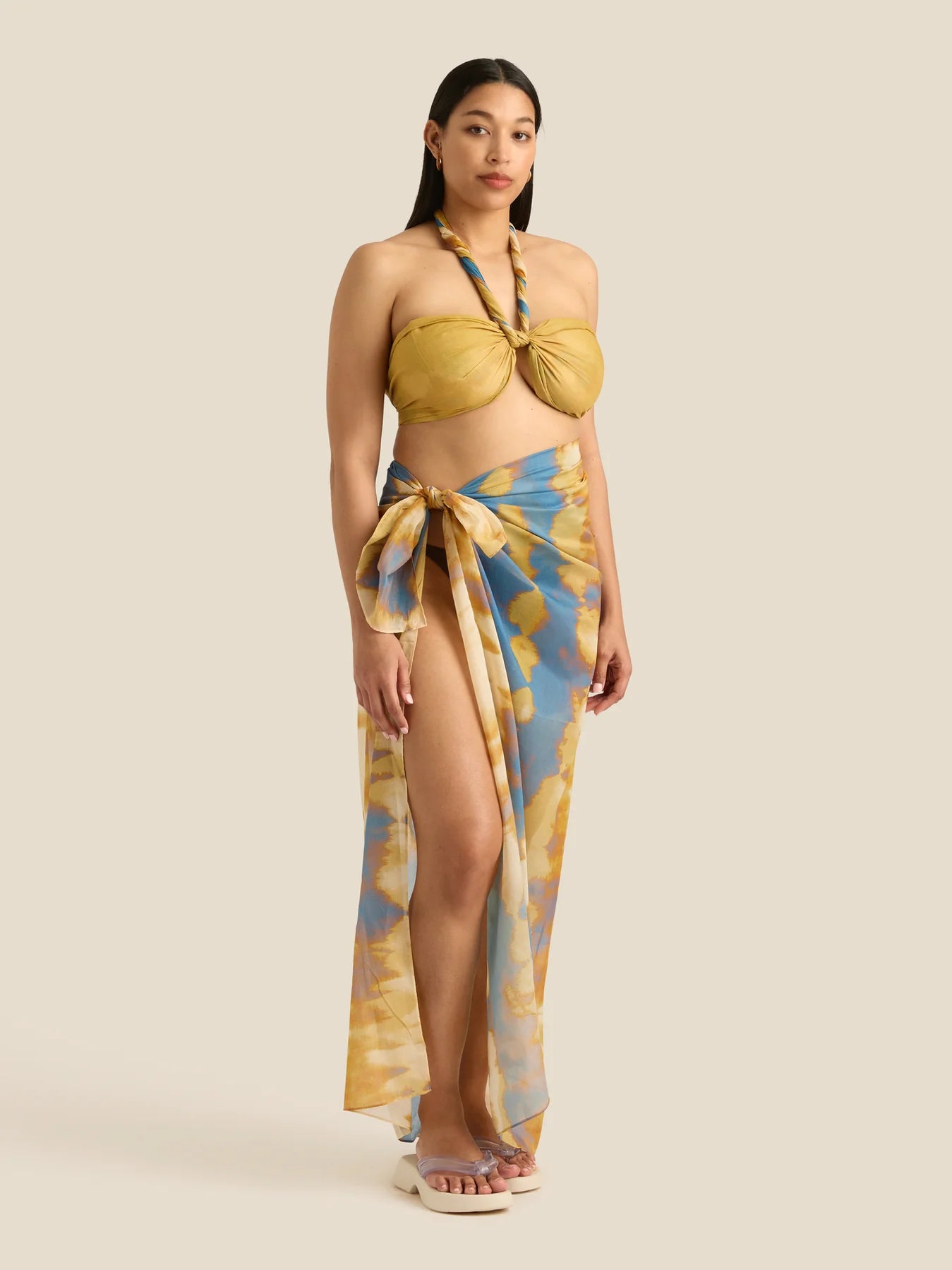Load image into Gallery viewer, Square Pareo Tidal - ONE SIZE - Sarong
