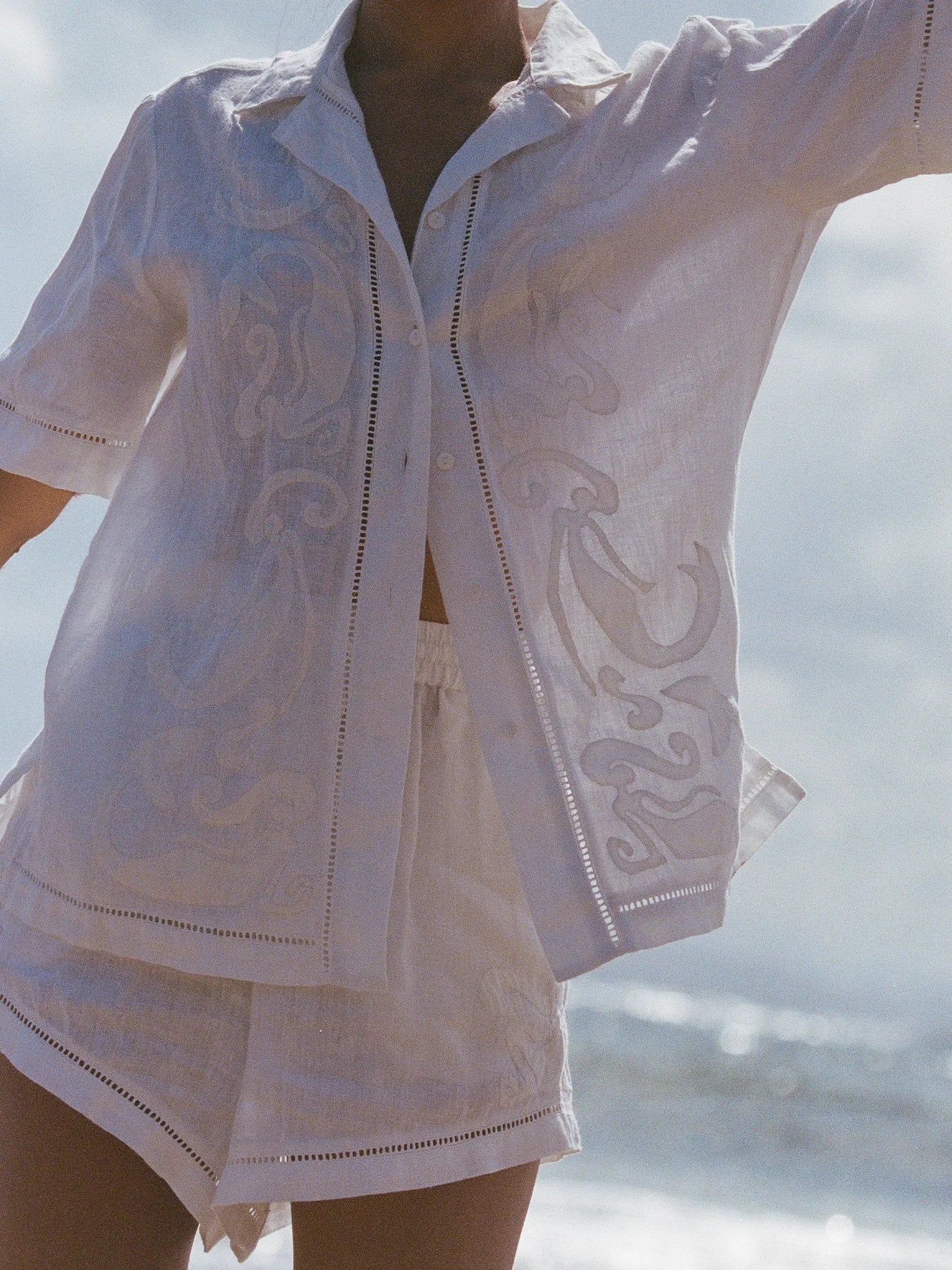 Load image into Gallery viewer, Margot Shirt Silhouette Applique - Top
