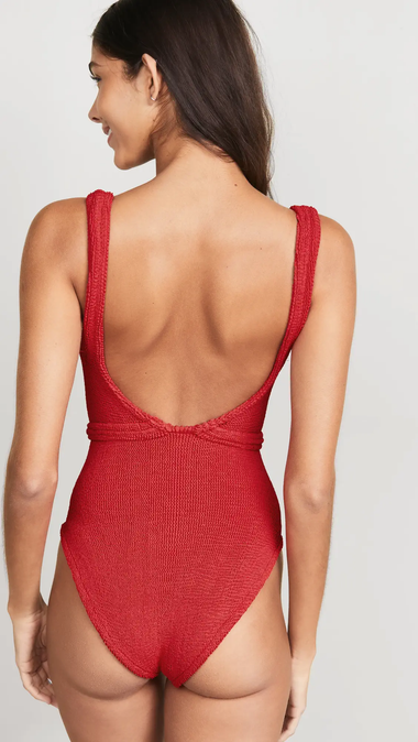 Solitaire Swim Red - ONE SIZE - One Piece