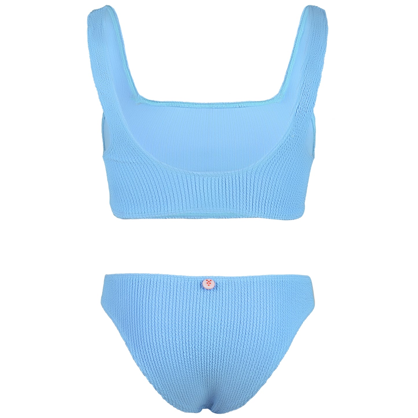 Load image into Gallery viewer, Celine Square Neck Bikini Blue Bubblegum - ONE SIZE - Bikini
