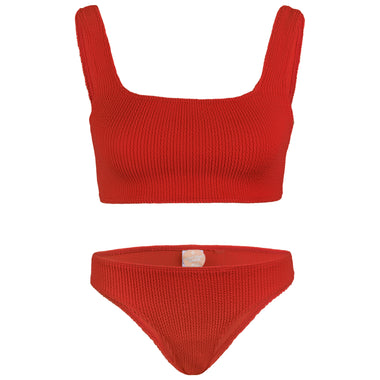 Celine Square Neck Bikini Cherry - ONE SIZE - Bikini