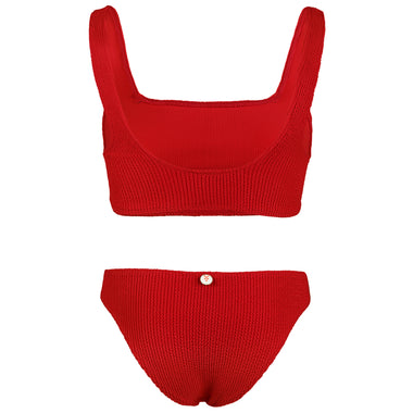 Celine Square Neck Bikini Cherry - ONE SIZE - Bikini