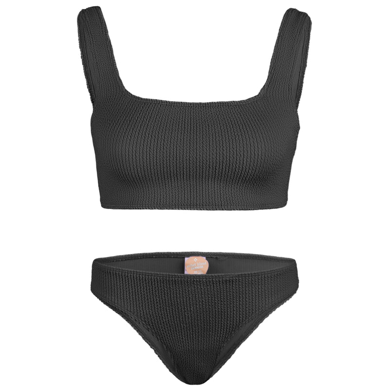 Celine Square Neck Bikini Liquorice