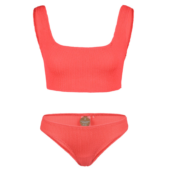 Celine Square Neck Bikini Strawberry - ONE SIZE - Bikini