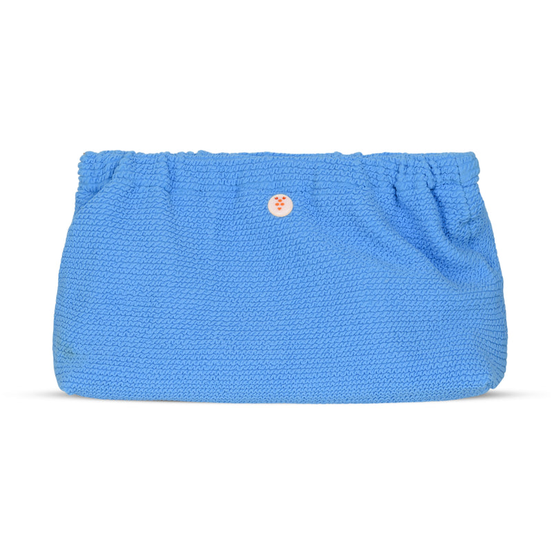 Crinkle Clutch Bag Blue Bubblegum