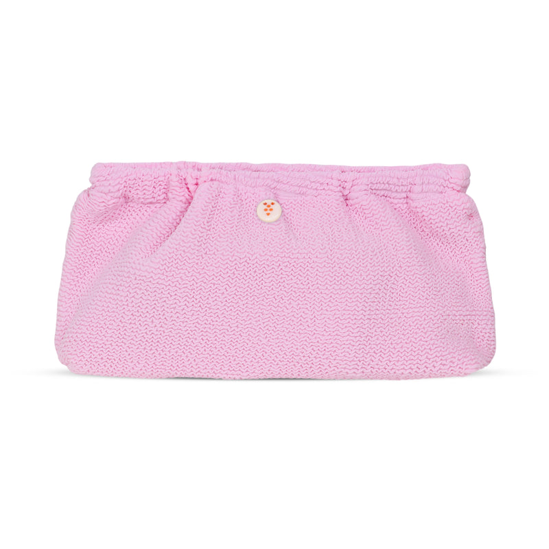 Crinkle Clutch Bag Candy Pink