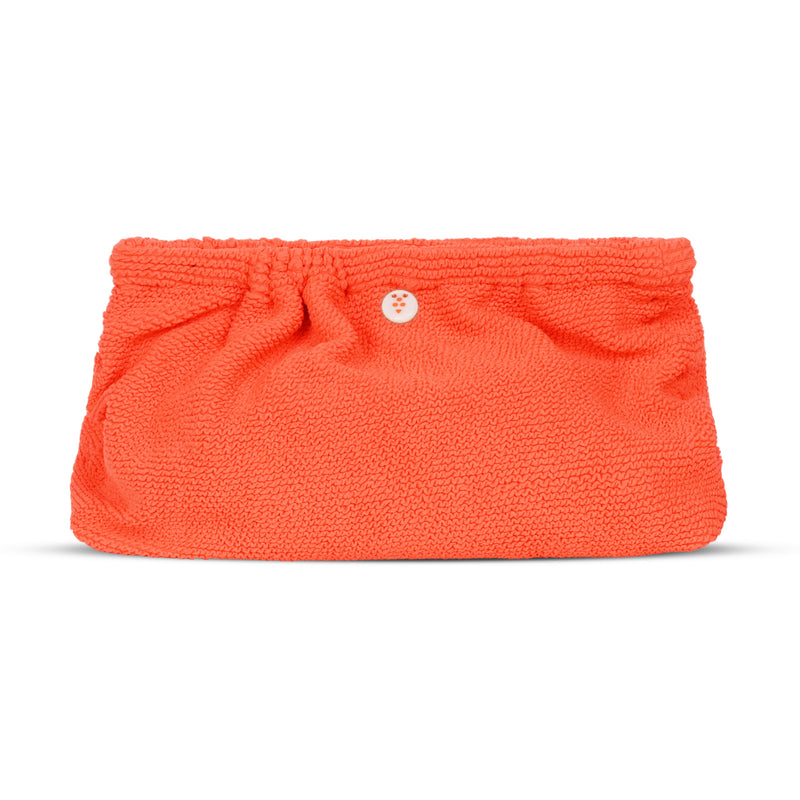 Crinkle Clutch Bag Cranberry