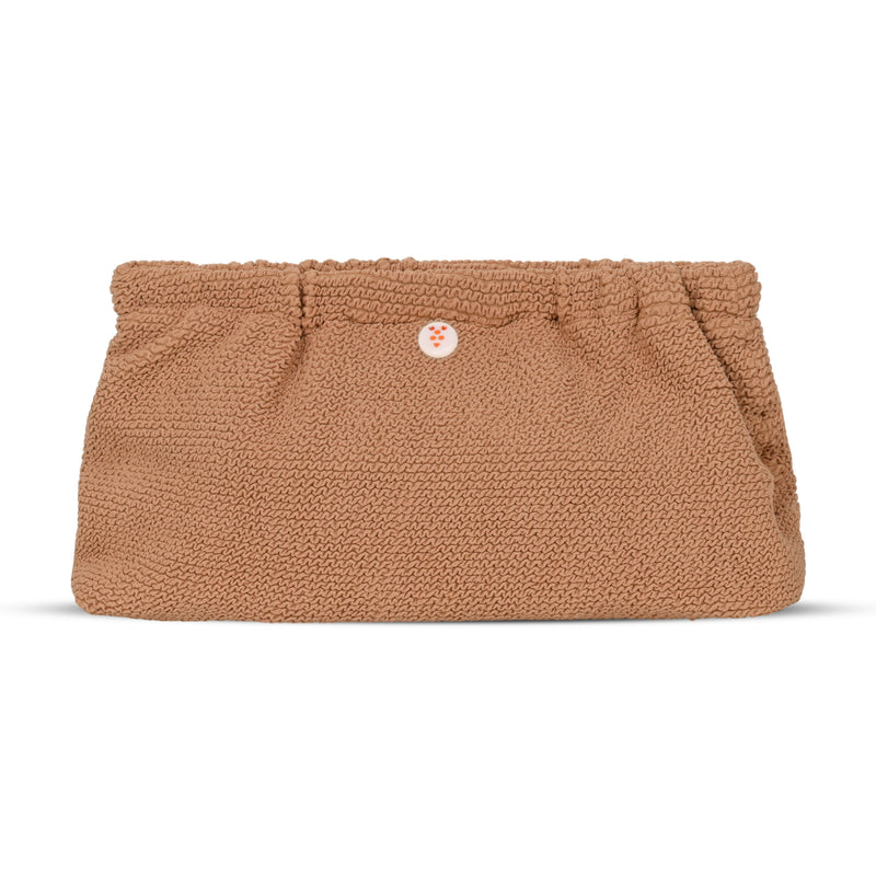 Crinkle Clutch Bag Macademia