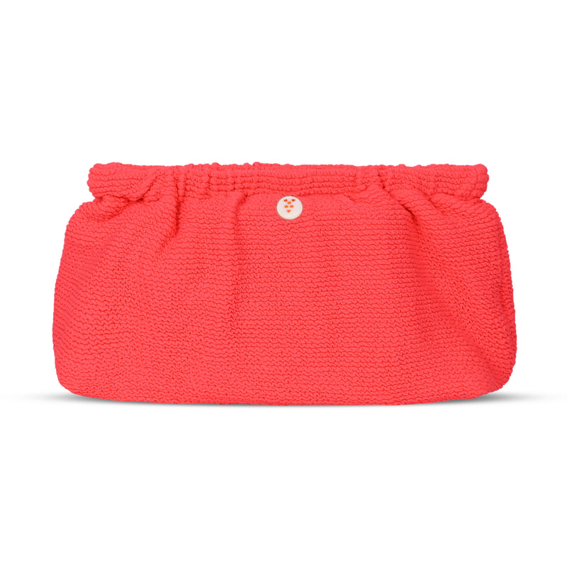 Crinkle Clutch Bag Strawberry