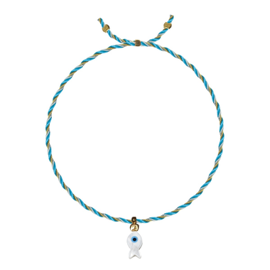 Mother Of Pearl Charm Bracelet Fish - Bracelet