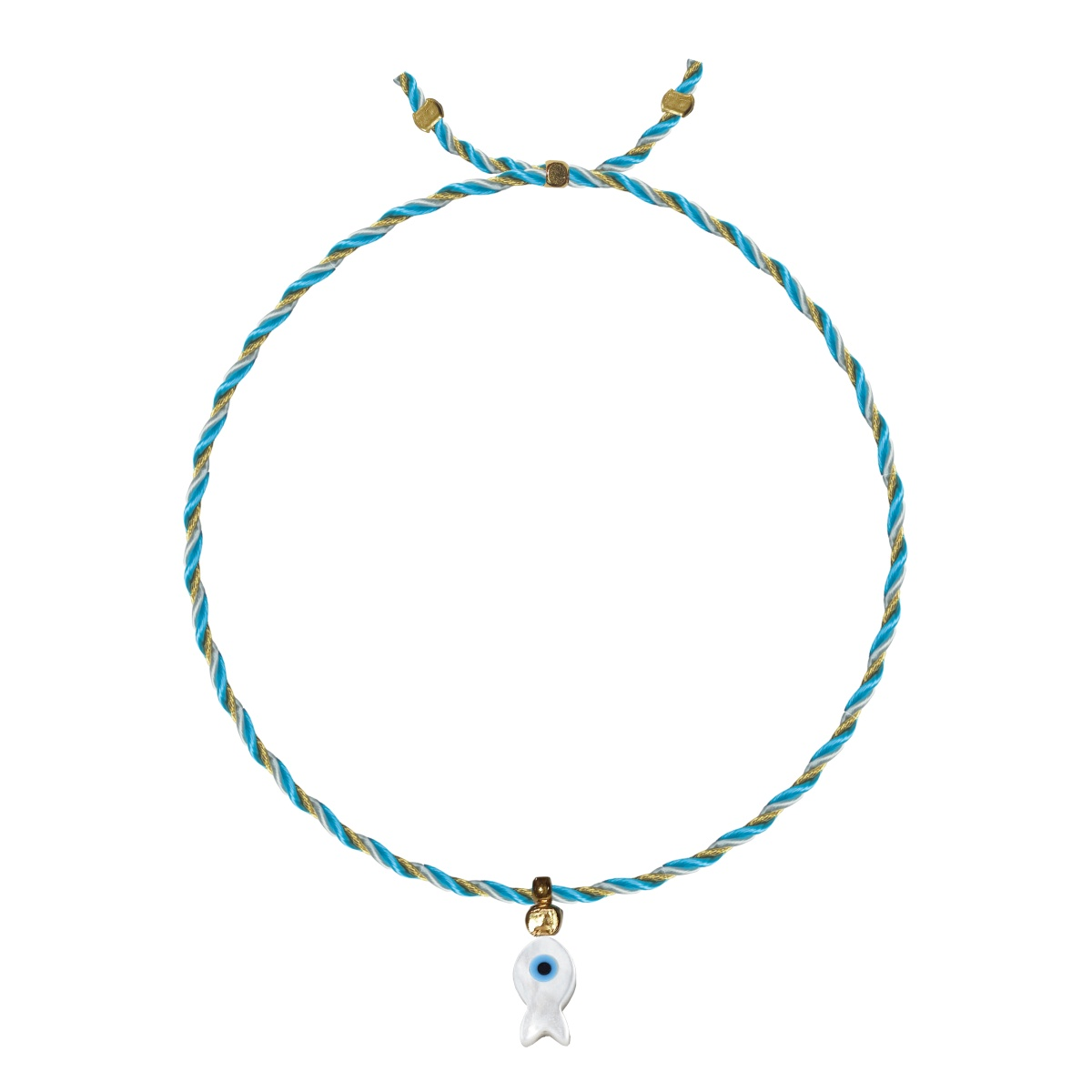 Load image into Gallery viewer, Mother Of Pearl Charm Bracelet Fish - Bracelet
