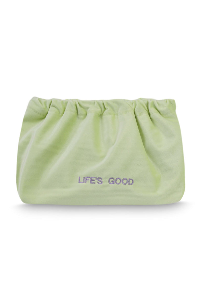 Velvet Clutch Bag Life's Good