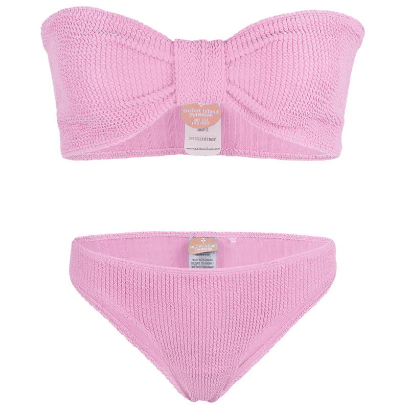 Lory Bandeau Bikini Set Candy