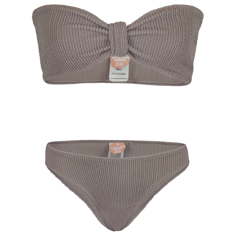 Lory Bandeau Bikini Set Hazelnut