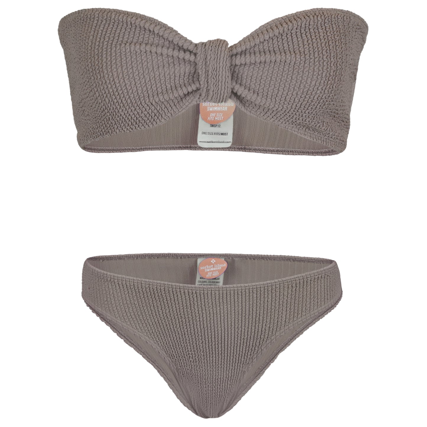 Load image into Gallery viewer, Lory Bandeau Bikini Set Hazelnut - ONE SIZE - Bikini
